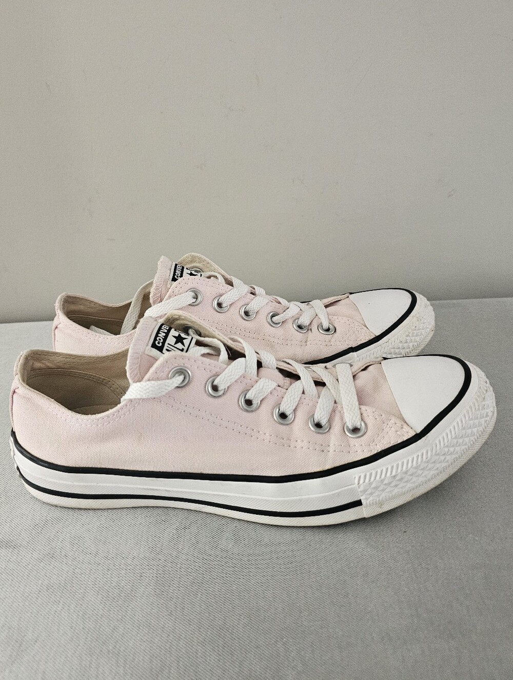 CONVERSE All Star Unisex Pale Pink Low Cut Sneakers, Shoes